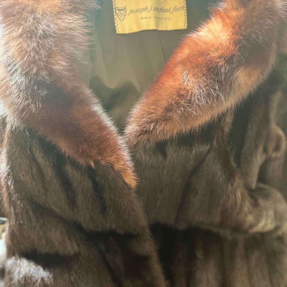 Authentic Mink Trench Coat - Picture 2 of 2